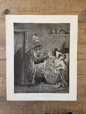 Gustave Dore, Antique Print,  Wood Engraving